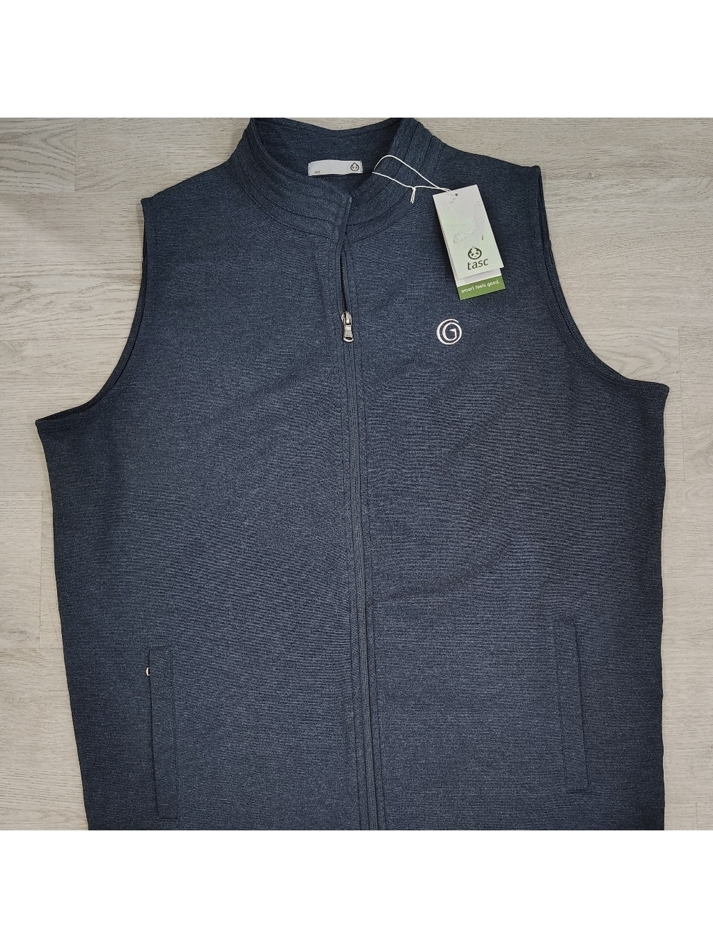 TASC Performance Men’s Motion Vest Navy Full Zip